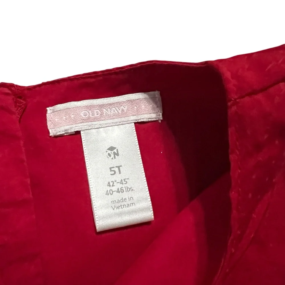 Old Navy 5T Red Tiered Ruffles Special Occasion Holiday Dress